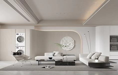 modern living room 3d model