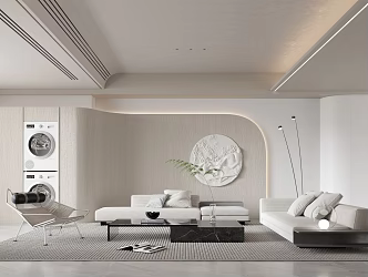 modern living room 3d model