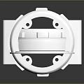 Stylish Clothing Accessories Metal Ring Buckle And Round Plate Design