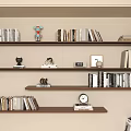 Antique Bookshelf 3d model