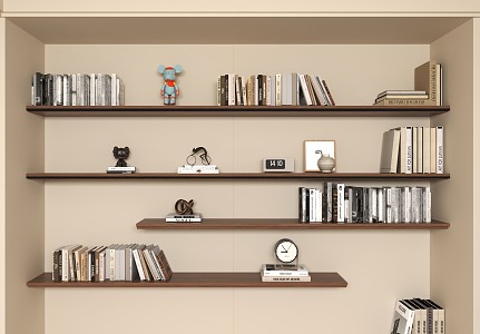 Antique Bookshelf 3d model