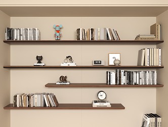 Antique Bookshelf 3d model