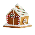 Assorted Delicious Desserts Including Pie Fruit Cake Chocolate Roll And Gingerbread House