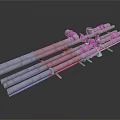 Industrial Equipment Featuring Metal Pipes And Mechanical Structure Components