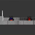 Building Foundation Support Structure With Essential Equipment And Floor Layout Components