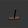 Handcrafted Wooden Broom With Long Handle And Natural Bristles Design