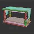 Classic White Table With Intricate Carved Legs And Smooth Marble Top Design