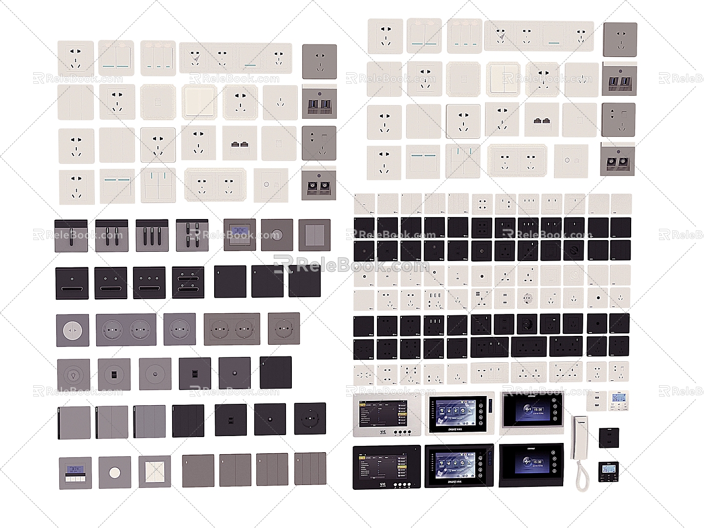 Hardware switch panel 3d model