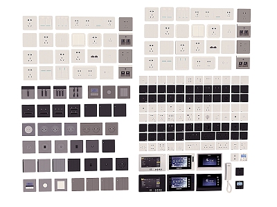 Hardware switch panel 3d model