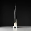 Tall Slim Modern Floor Lamp With Sleek Design And Glowing Base For Home Lighting