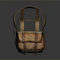 Vintage Leather Backpack With Multiple Straps Layered Design Green Base And Practical Pockets
