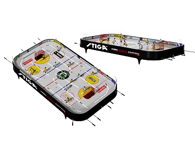 STIGA Tabletop Air Hockey Game Indoor Amusement Equipment With Player Figures 3d model