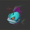 fish carnivorous fish piranha piranha freshwater fish sea fish animal game animal cartoon animal 3d model