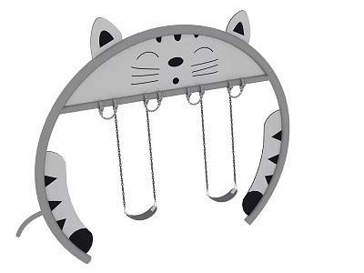 Modern Swing Kitty Swing 3d model
