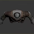 Detailed Medieval Armor Featuring Brown Leather And Silver Metal Shoulder Chest Arm Leg Plates