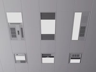 Modern Shower Head Design With Ceiling Installation Multiple Spray Modes And Sleek Finish 3d model