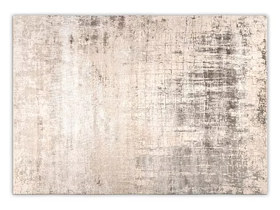 Square Area Rug with Beige and Gray Distressed Texture Modern Minimalist Style 3d model