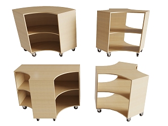 Arc Storage Cabinet Special-shaped Cabinet Corner Cabinet Side Cabinet Mobile Cabinet 3d model