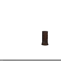 Elegant Wooden Pillar With Intricate Carved Patterns And Round Top Design