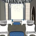 Modern Rest Area Experience Center 3d model