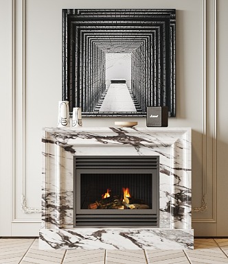 French Fireplace 3d model