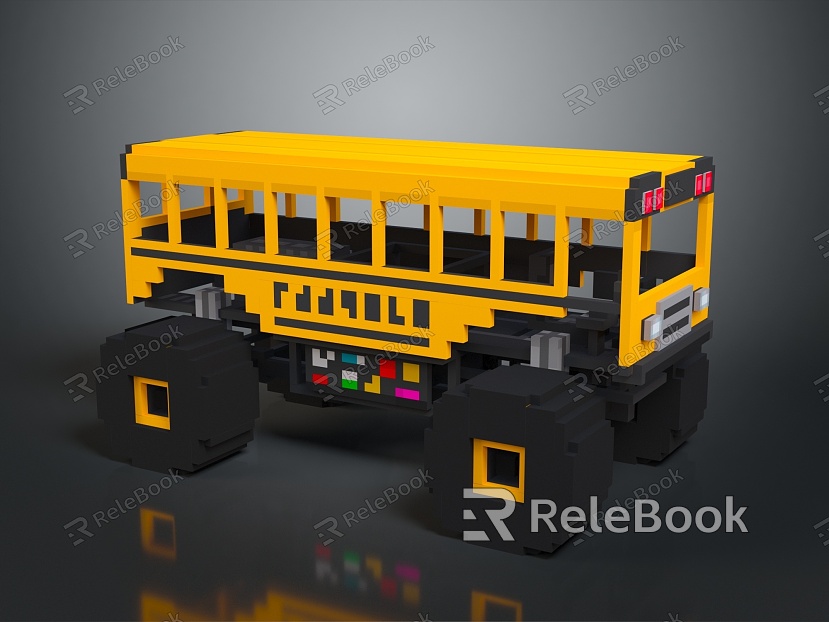 Bus School Bus Van Box Bus Bus Tourist Bus Coach model