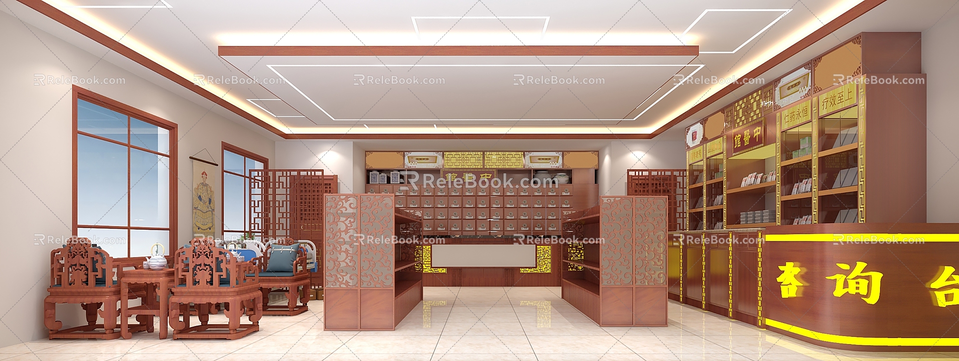 Chinese Pharmacy 3d model