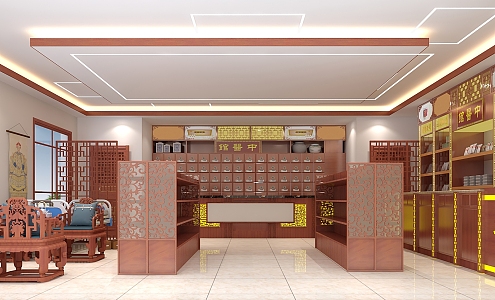 Chinese Pharmacy 3d model