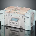 Portable Medical Equipment With Digital Display Control Panel And Durable Case Design 3d model