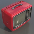 Old-fashioned TV Set Old TV Set Black and White TV Set Nineties TV Retro Low Face Number Low Model Simple Model Film and Television Level Super Realism 3d model