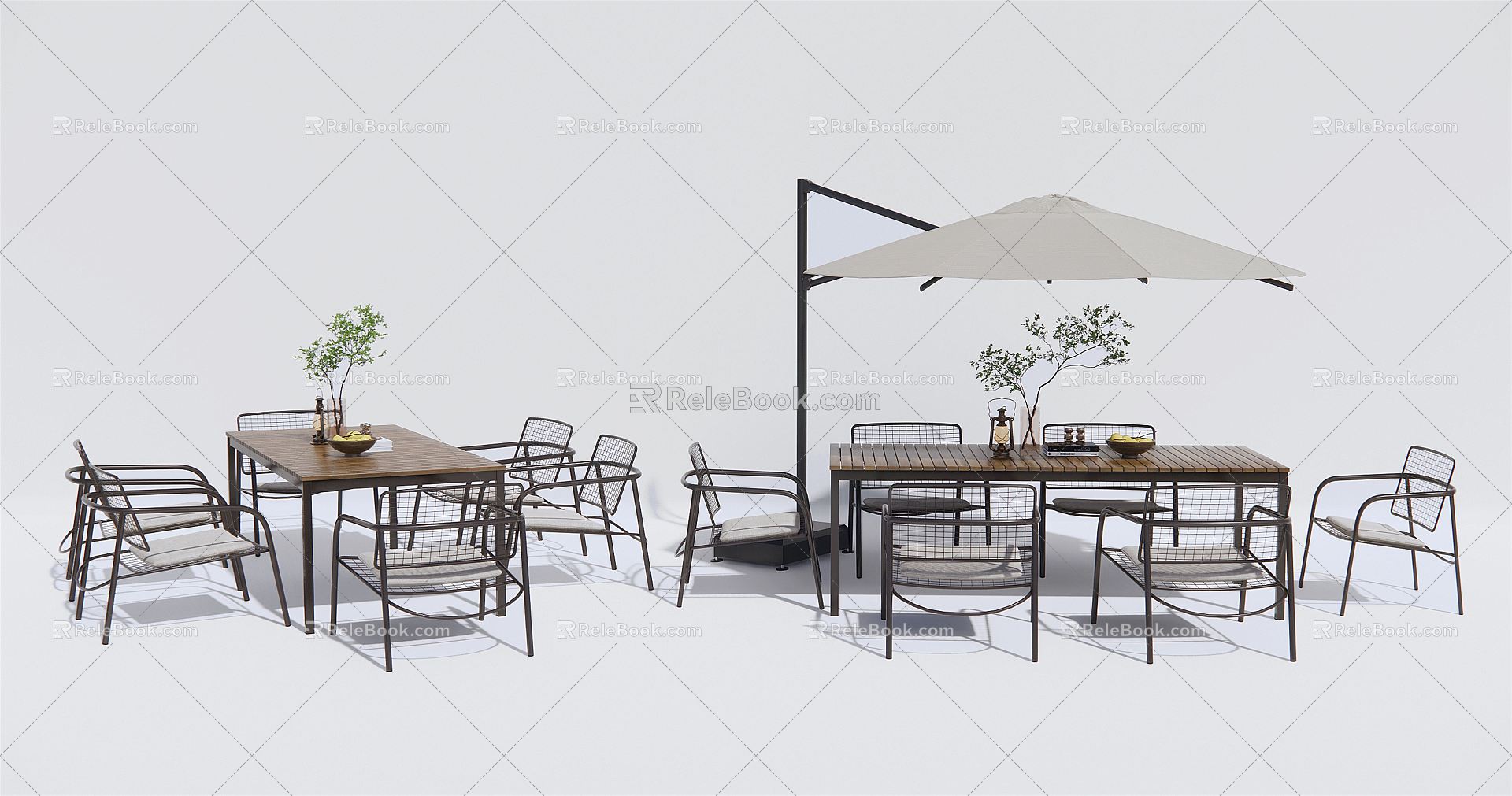 Modern Outdoor Table and Chair Outdoor Leisure Table and Chair Outdoor Dining Table and Chair Iron Outdoor Chair model