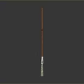 Broom With Wooden Handle Green Bristles And Metal Frame On Grey Background With Reflection