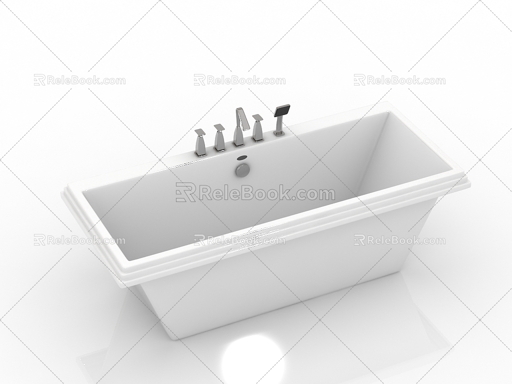 Modern Bathroom Supplies Bathtub 3d model