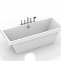 Modern Bathroom Supplies Bathtub 3d model