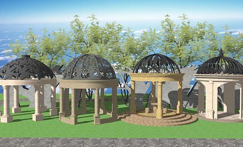 European-style Pavilion 3d model