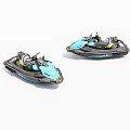 Sleek Blue And Black Jet Skis With Modern Design And Stylish Features