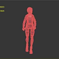 3D Rendered Female Character With Blue Hair Leather Jacket Tactical Pants And Boots