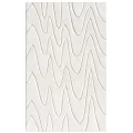 Light Ivory Square Rug Featuring Modern Wave Pattern And Textured Design For Home Decor 3d model