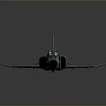 Detailed Fighter Jet Model With Gray Body Green Cockpit And Wing Design