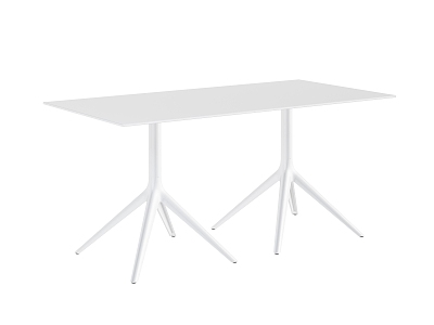 Table set simple atmosphere elegant 3d model