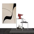 Modern Side Several Side Several Corner Several Marble Side Several Book Ornaments Sculpture Art Floor Painting 3d model