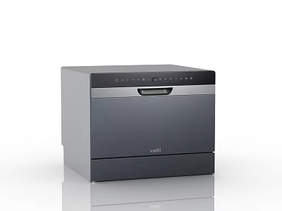 Vatti Modern Kitchen Dishwasher Stainless Steel Efficient Home Appliance Unit Design 3d model