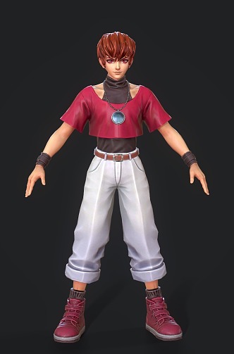 Game Role King of Fighters Chris Man Warrior 3d model