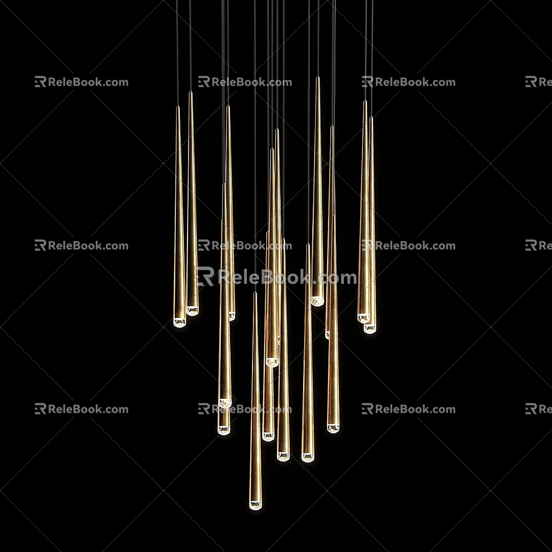 Modern chandelier modern lamp ceiling lamp chandelier water drop 3d model