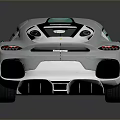 White Sports Car With Sleek Modern Design And Blue Tinted Windows