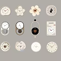 Unique Decorative Clocks With Various Shapes And Designs Hanging On Wall