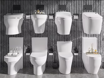 Modern toilet 3d model