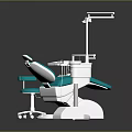 Modern Professional Dental Equipment Including Treatment Chair Light Instrument Tray And Assistant Chair