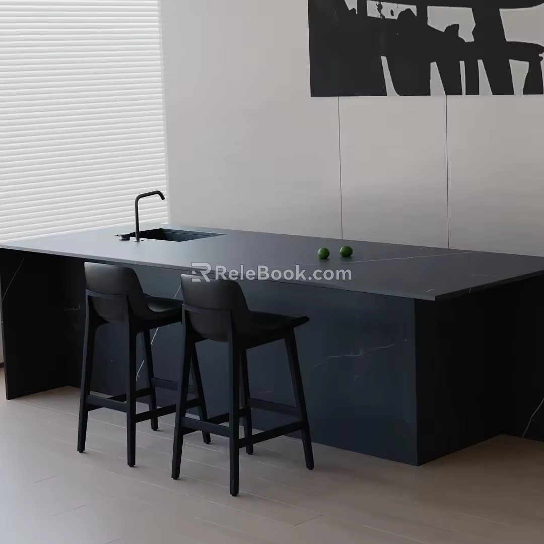 Modern table combination 3d model