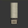 Beige Military Transport Truck With Canvas Covered Cargo Bed And Six Wheels